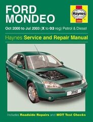 Ford Mondeo Petrol & Diesel (Oct 00 - Jul 03) X To 03: 2000 To 2003 cena un informācija | Enciklopēdijas, uzziņu literatūra | 220.lv