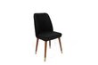 4-daļīgs krēslu komplekts Asir, melns/brūns/zelts cena un informācija | Virtuves un ēdamistabas krēsli | 220.lv