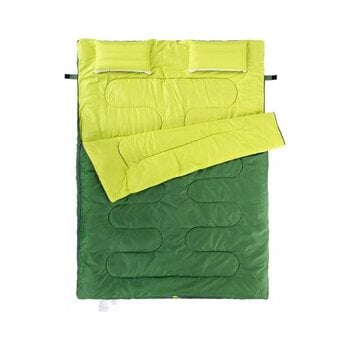 Спальный мешок двуспальный с подушками, съемный, Naturehike Double 3в1, зеленый цена и информация | Спальные мешки | 220.lv