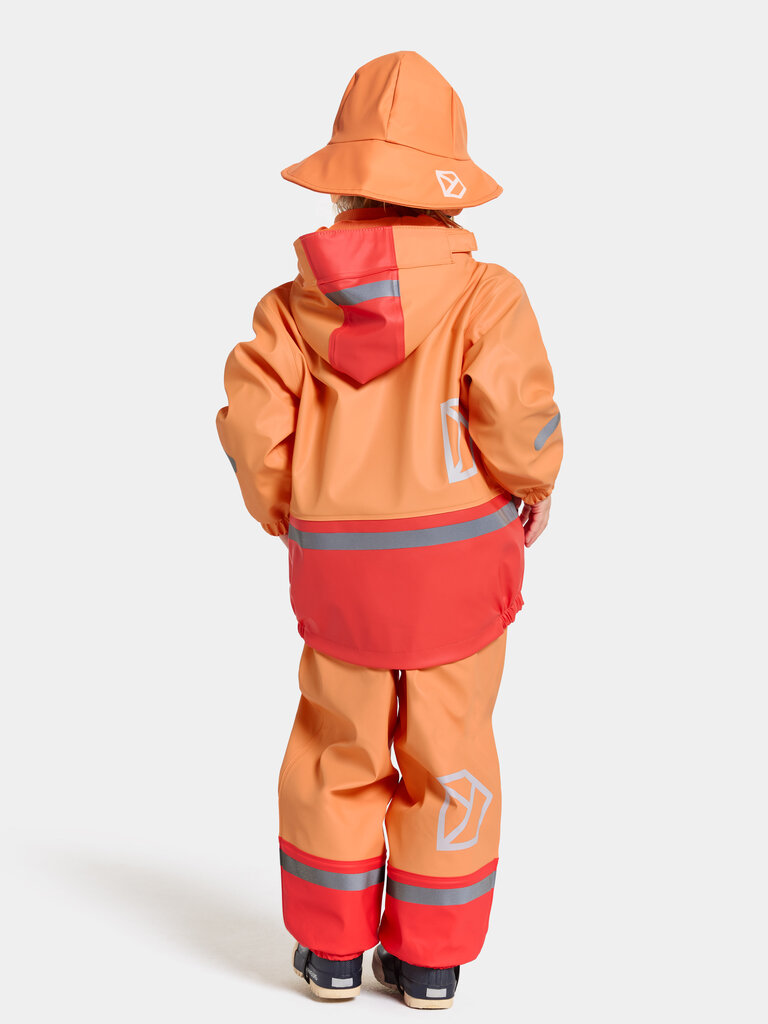 Didriksons bērnu silts komplekts BOARDMAN, oranža-sarkana cena un informācija | Lietus apģērbs bērniem | 220.lv