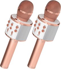 Bluetooth mikrofons karaoke bērniem un pieaugušajiem Ovellic, 2 gab. cena un informācija | Mikrofoni | 220.lv