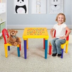 Детский стол со стульями ABC Costway цена и информация | Детские столы и стулья | 220.lv
