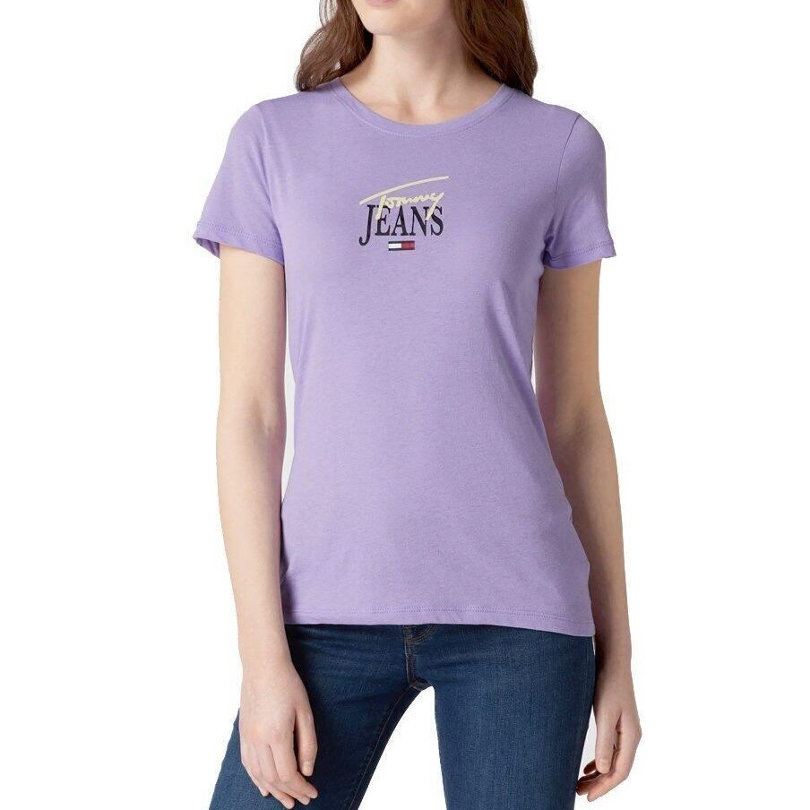 T-krekls sievietēm Tommy Jeans, violets cena un informācija | T-krekli sievietēm | 220.lv