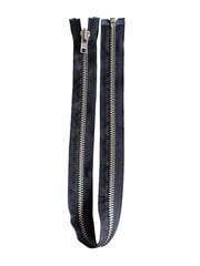 Metāla YKK rāvējslēdzējs, 65 cm, melns cena un informācija | Šūšanas piederumi | 220.lv