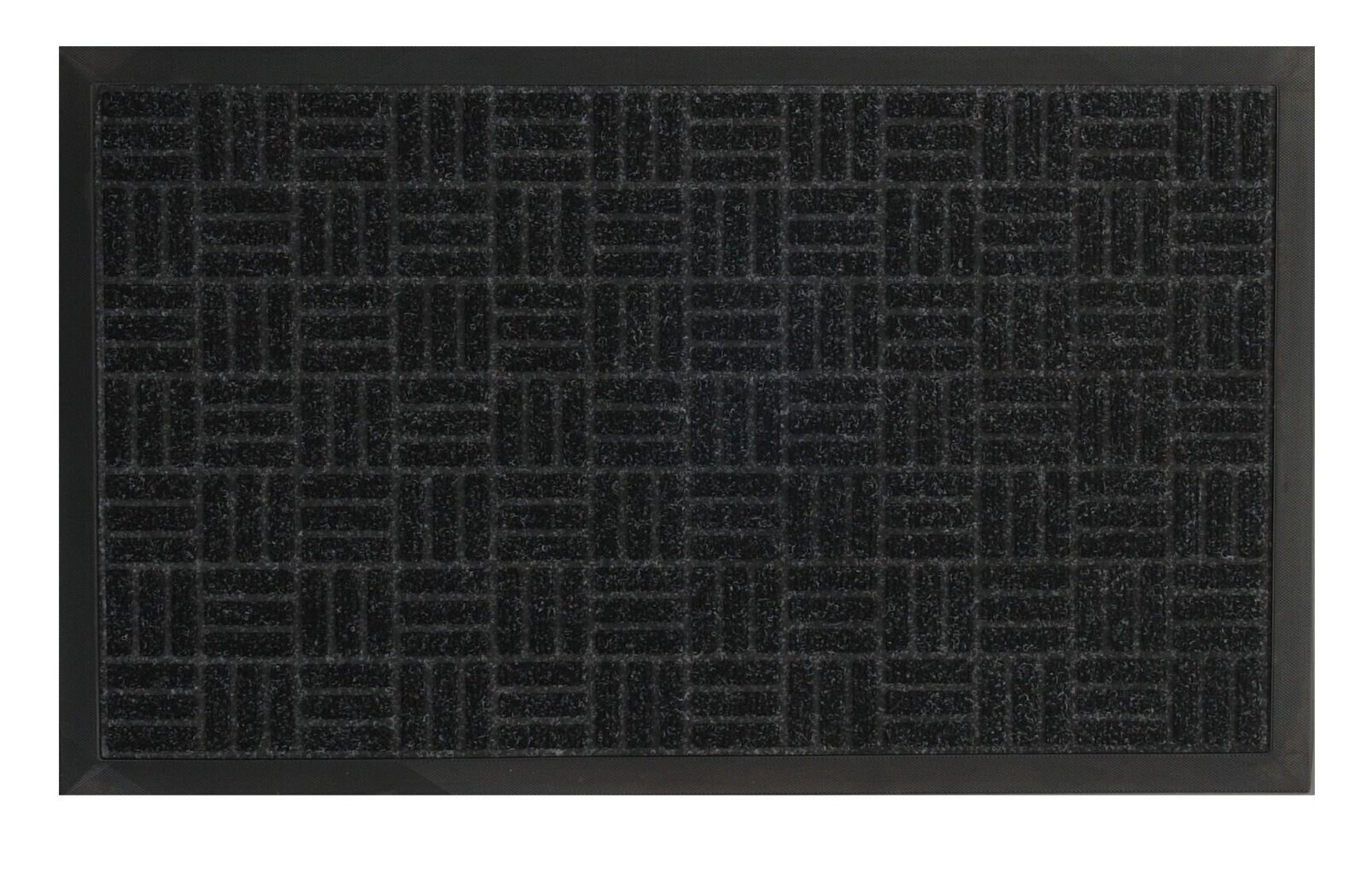 Durvju paklājiņš Rubber 45x75 melns cena un informācija | Kājslauķi | 220.lv