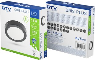 LED светильник ORIS PLUS, IP20, 13W, 4000K, 1020lm цена и информация | Потолочный светильник | 220.lv