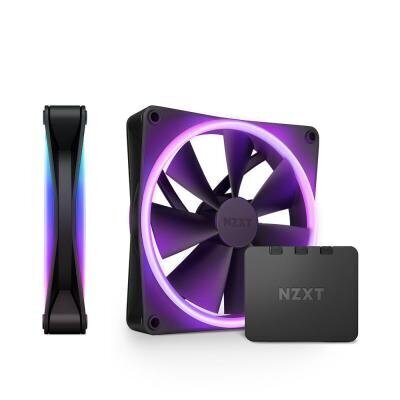 NZXT F140 RGB DUO Twin Pack RF-D14DF-B1 cena un informācija | Datora ventilatori | 220.lv