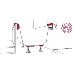 Skaņas izolācijas un kājiņu komplekts vannām Stauffer 30.1026 cena un informācija | Piederumi vannām un dušas kabīnēm | 220.lv