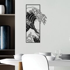 Metāla sienu apdare Waves 3, 62 cm цена и информация | Детали интерьера | 220.lv