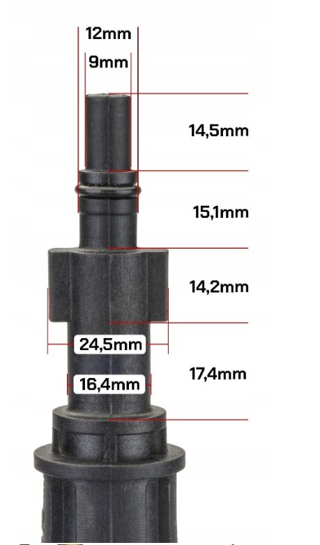 Terases birste augstspiediena mazgātājam Red Technic RTMC0028-SP1 cena un informācija | Spiedienmazgātāju piederumi | 220.lv