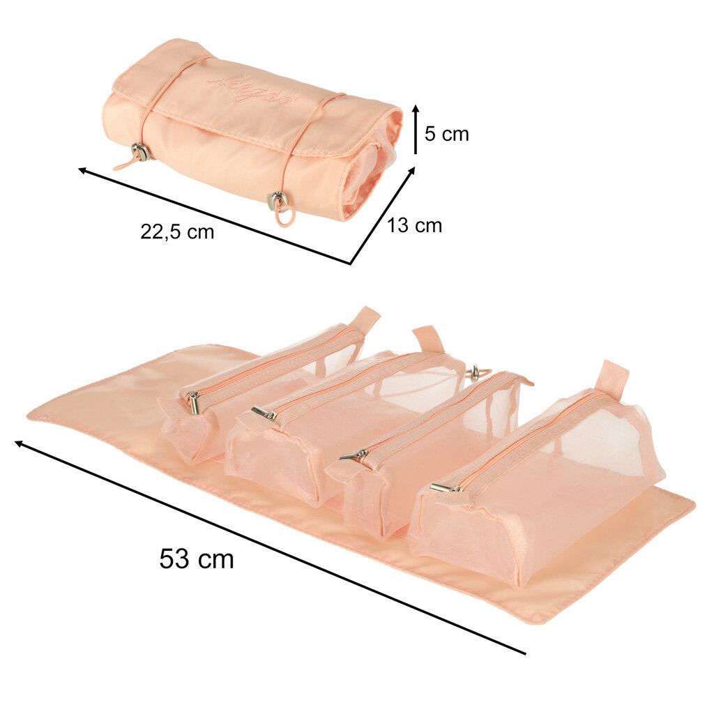 Ceļojumu tualetes piederumu soma, 22,5 cm x 13 cm x 5 cena un informācija | Kosmētikas somas, spoguļi | 220.lv