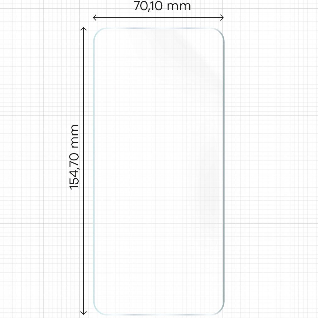 Bizon Motorola Moto G14 / G54 / G84 cena un informācija | Ekrāna aizsargstikli | 220.lv