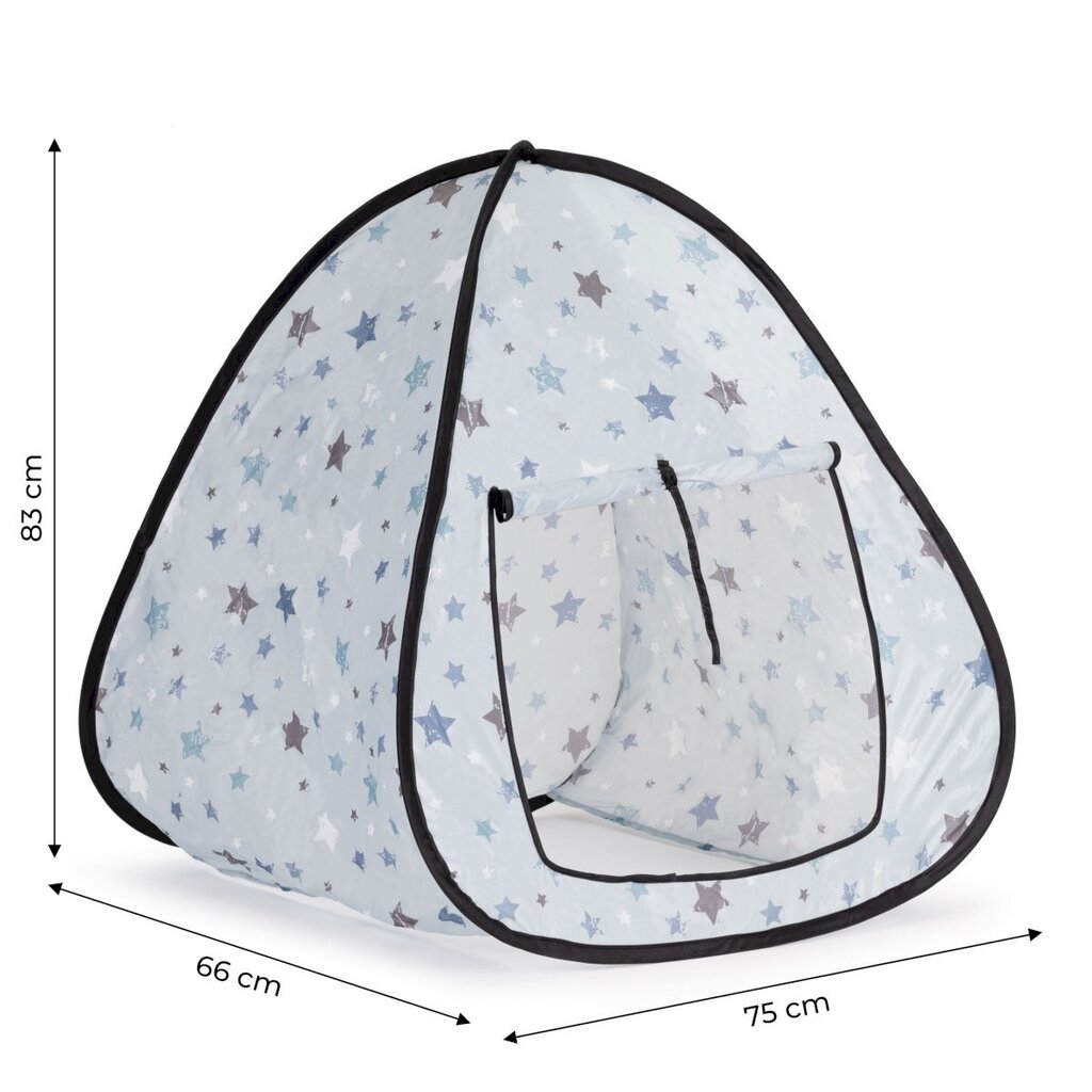 Bērnu telts, zila, 75x6x83 cm цена и информация | Bērnu rotaļu laukumi, mājiņas | 220.lv