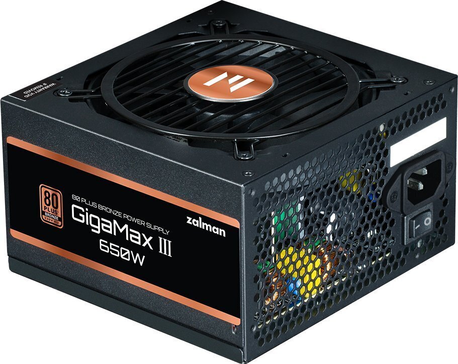 Zalman GigaMax III 650W ZM650-GV3 cena un informācija | Barošanas bloki (PSU) | 220.lv