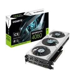 Gigabyte GeForce RTX 4060 Eagle OC Ice (GV-N4060EAGLEOC ICE-8GD) цена и информация | Видеокарты (GPU) | 220.lv