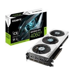 Gigabyte GeForce RTX 4060 Ti Eagle OC Ice (GV-N406TEAGLEOC ICE-8GD) цена и информация | Видеокарты (GPU) | 220.lv