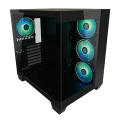 LC-Power Gaming 809B Dark Storm_X cena un informācija | Datoru korpusi | 220.lv