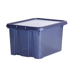 Plastmasas konteiners 18l, zils cena un informācija | Veļas grozi un mantu uzglabāšanas kastes | 220.lv