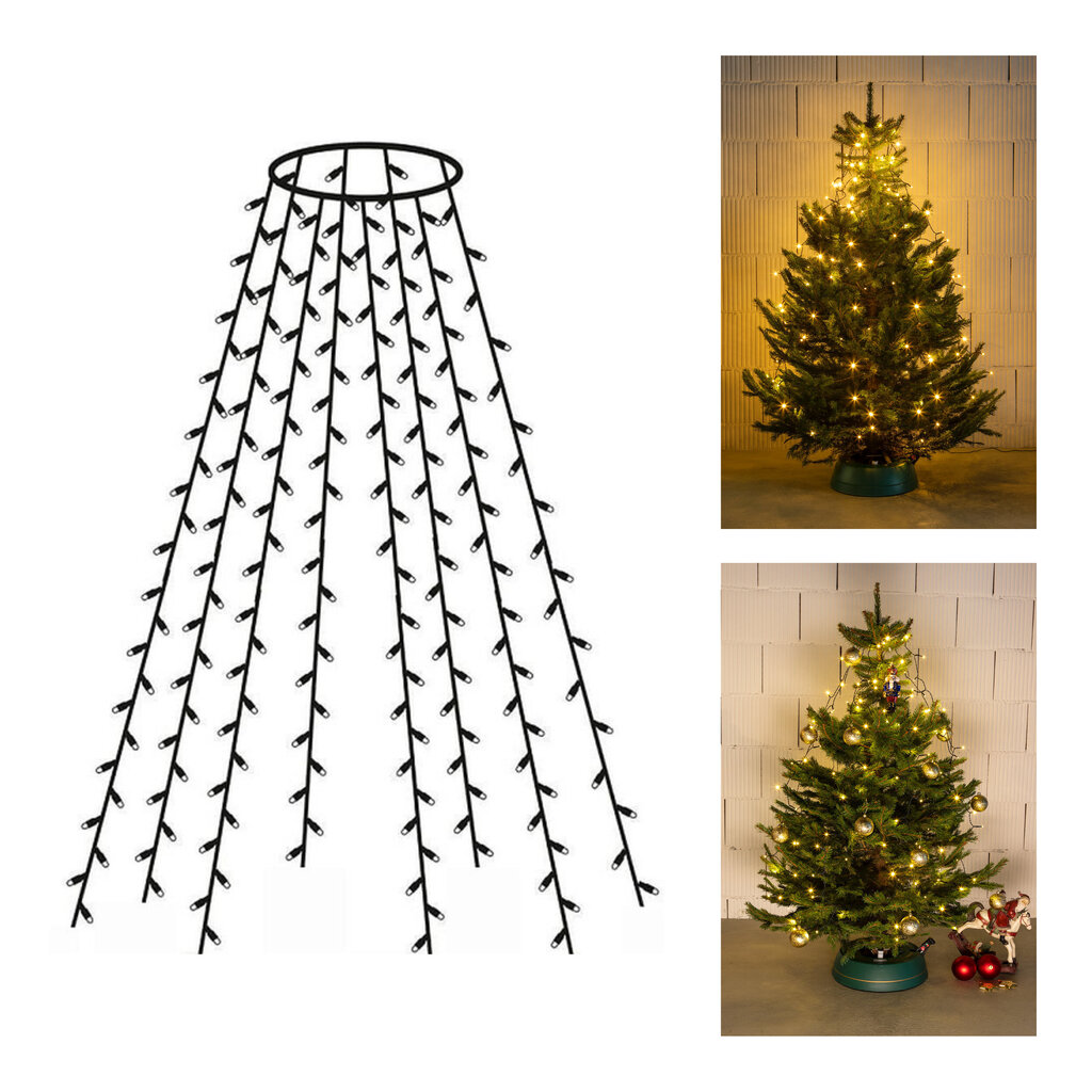 Ziemassvētku eglītes spuldzes, 300 Led cena un informācija | Ziemassvētku lampiņas, LED virtenes | 220.lv