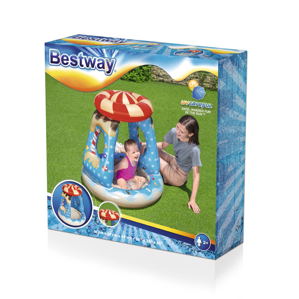 Piepūšamais baseins bērniem Bestway 52270, 91x91x89 cm cena un informācija | Baseini | 220.lv