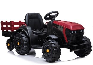 Elektriskais traktors ar piekabi bērniem BDM0925, sarkans cena un informācija | Bērnu elektroauto | 220.lv