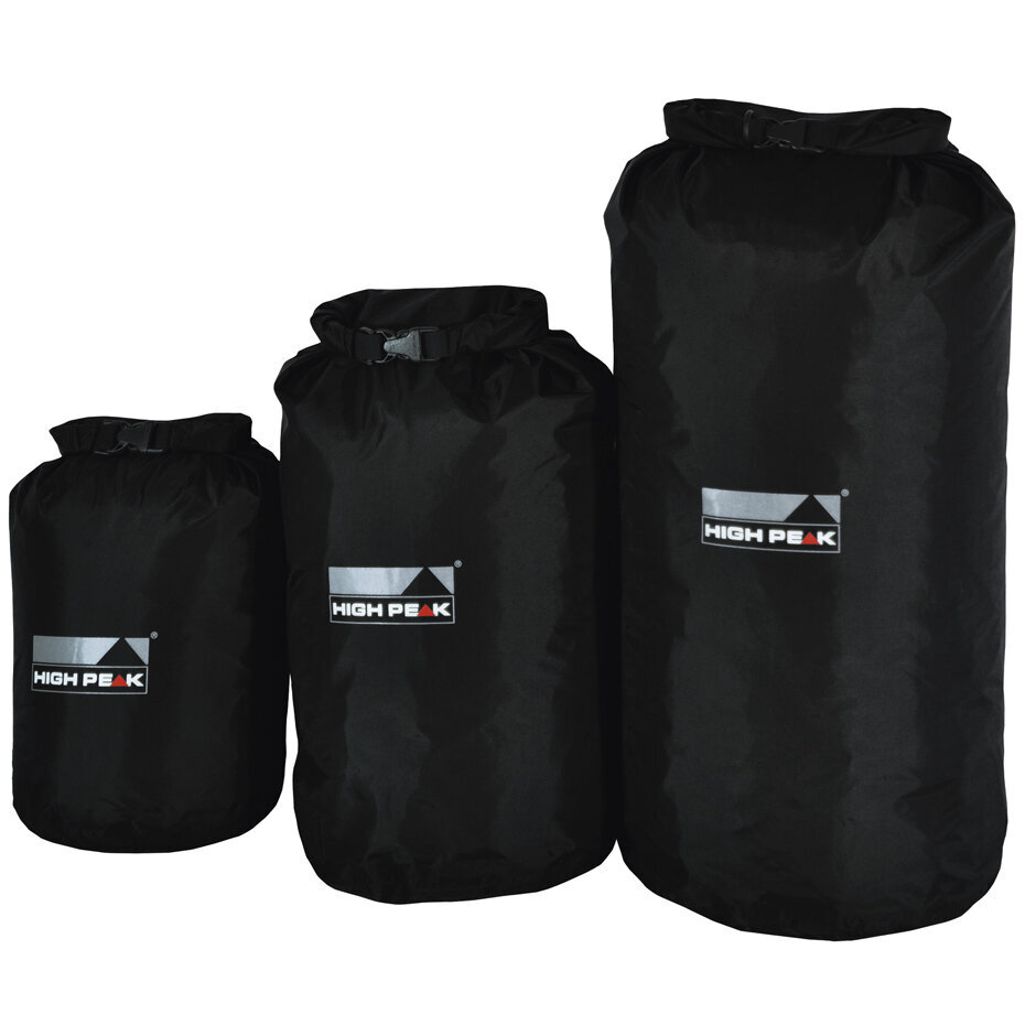 Burāšanas soma High Peak Drybag, 15 L, melna cena un informācija | Pārgājienu un ceļojumu mugursomas | 220.lv