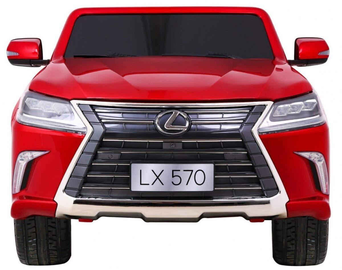 Divvietīgs bērnu elektromobilis Lexus LX570, sarkans cena un informācija | Bērnu elektroauto | 220.lv