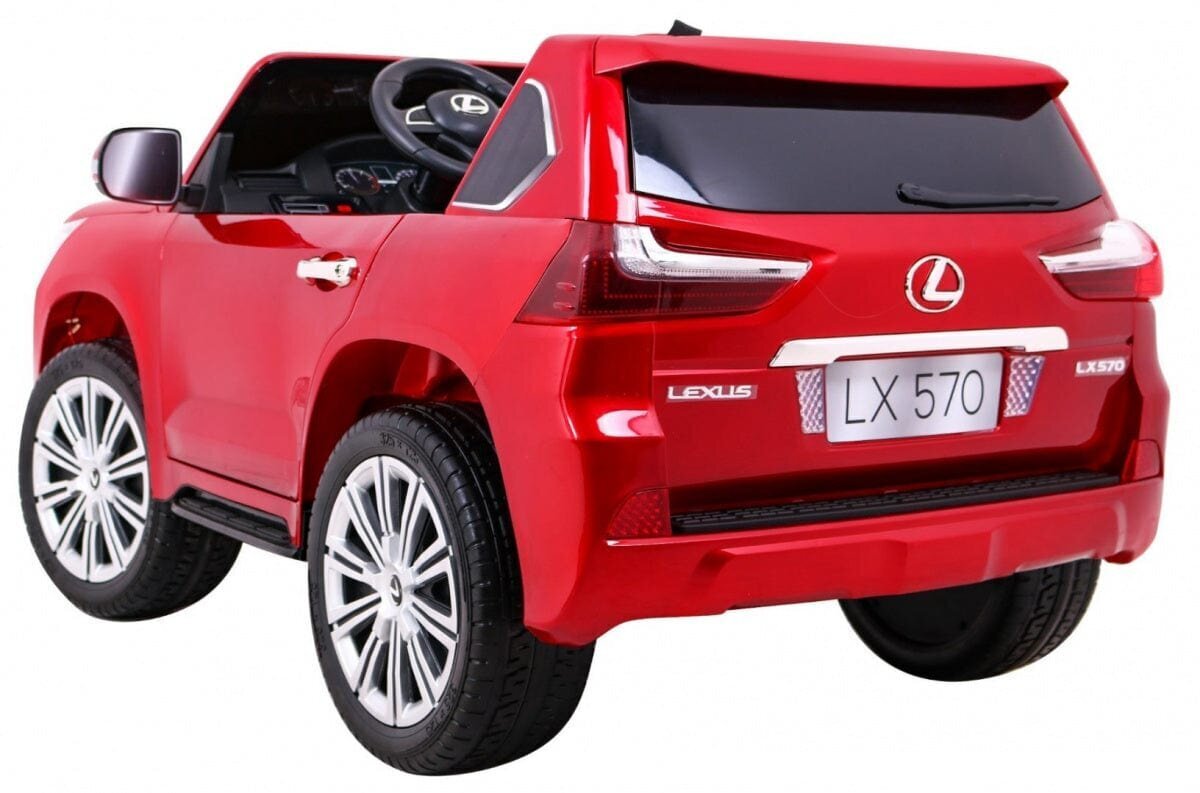 Divvietīgs bērnu elektromobilis Lexus LX570, sarkans cena un informācija | Bērnu elektroauto | 220.lv