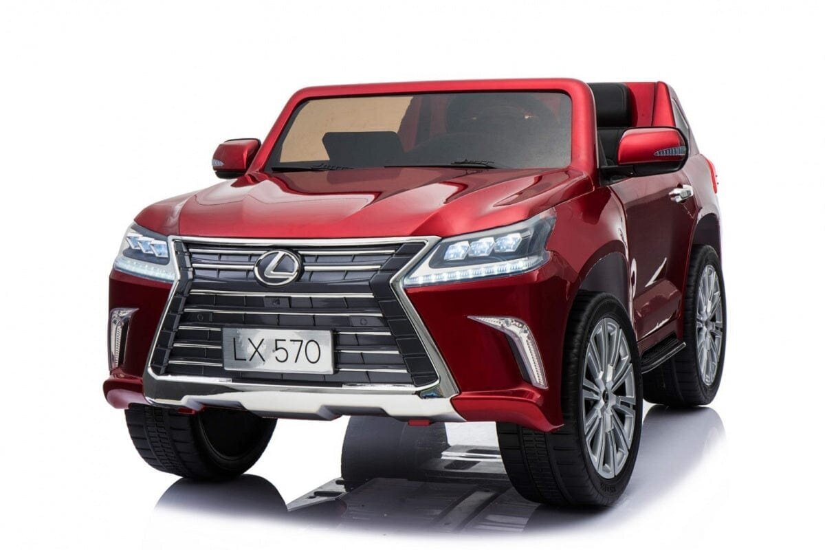 Divvietīgs bērnu elektromobilis Lexus LX570, sarkans cena un informācija | Bērnu elektroauto | 220.lv