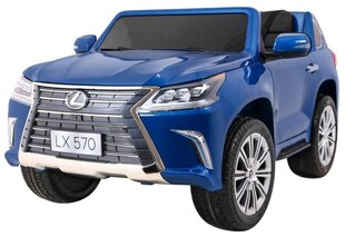 Divvietīgs elektromobilis bērniem Lexus LX570, zils цена и информация | Электромобили для детей | 220.lv