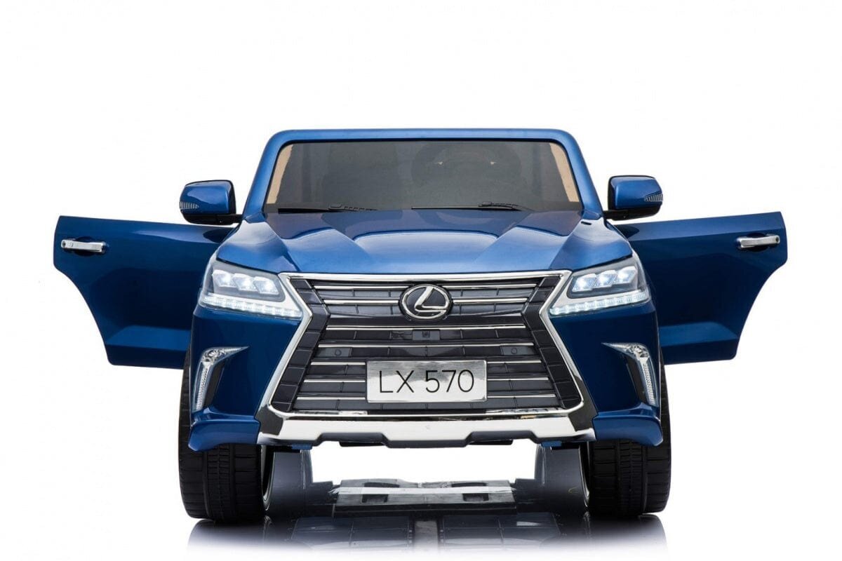 Divvietīgs elektromobilis bērniem Lexus LX570, zils cena un informācija | Bērnu elektroauto | 220.lv