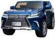 Divvietīgs elektromobilis bērniem Lexus LX570, zils cena un informācija | Bērnu elektroauto | 220.lv