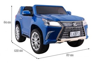 Divvietīgs elektromobilis bērniem Lexus LX570, zils cena un informācija | Bērnu elektroauto | 220.lv