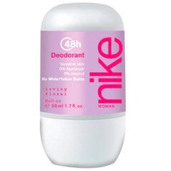 Шариковый дезодорант Nike Woman Loving Floral Dezodorant Roll-On для женщин, 50 мл. цена и информация | Дезодоранты | 220.lv