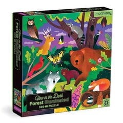 Tumsā mirdzoša puzle Mudpuppy Miškas, 500 d. cena un informācija | Puzles, 3D puzles | 220.lv
