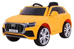 Vienvietīgs bērnu elektromobilis Audi Q8 Lift, dzeltens cena un informācija | Bērnu elektroauto | 220.lv