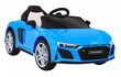 Vienvietīgs bērnu elektromobilis Audi R8 Lift, zils цена и информация | Bērnu elektroauto | 220.lv