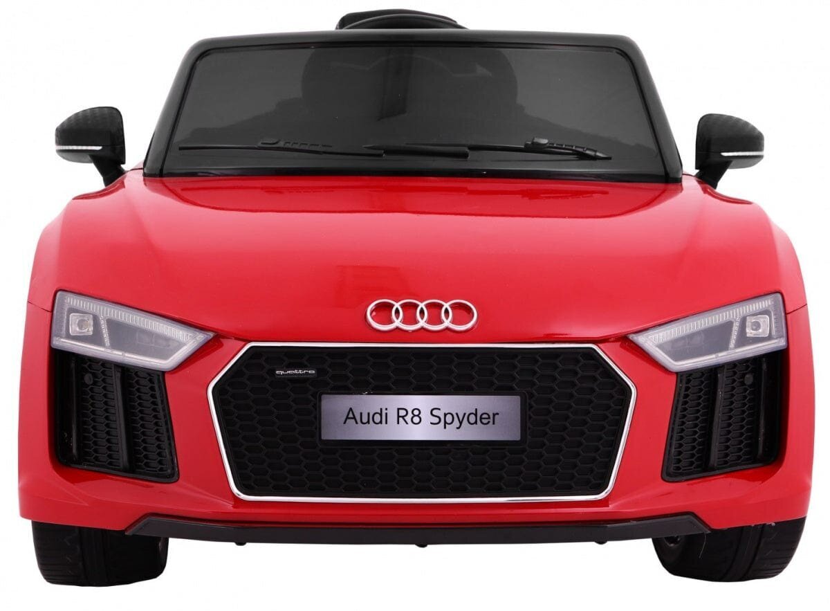Vienvietīgs bērnu elektromobilis Audi R8 Spyder, sarkans цена и информация | Bērnu elektroauto | 220.lv