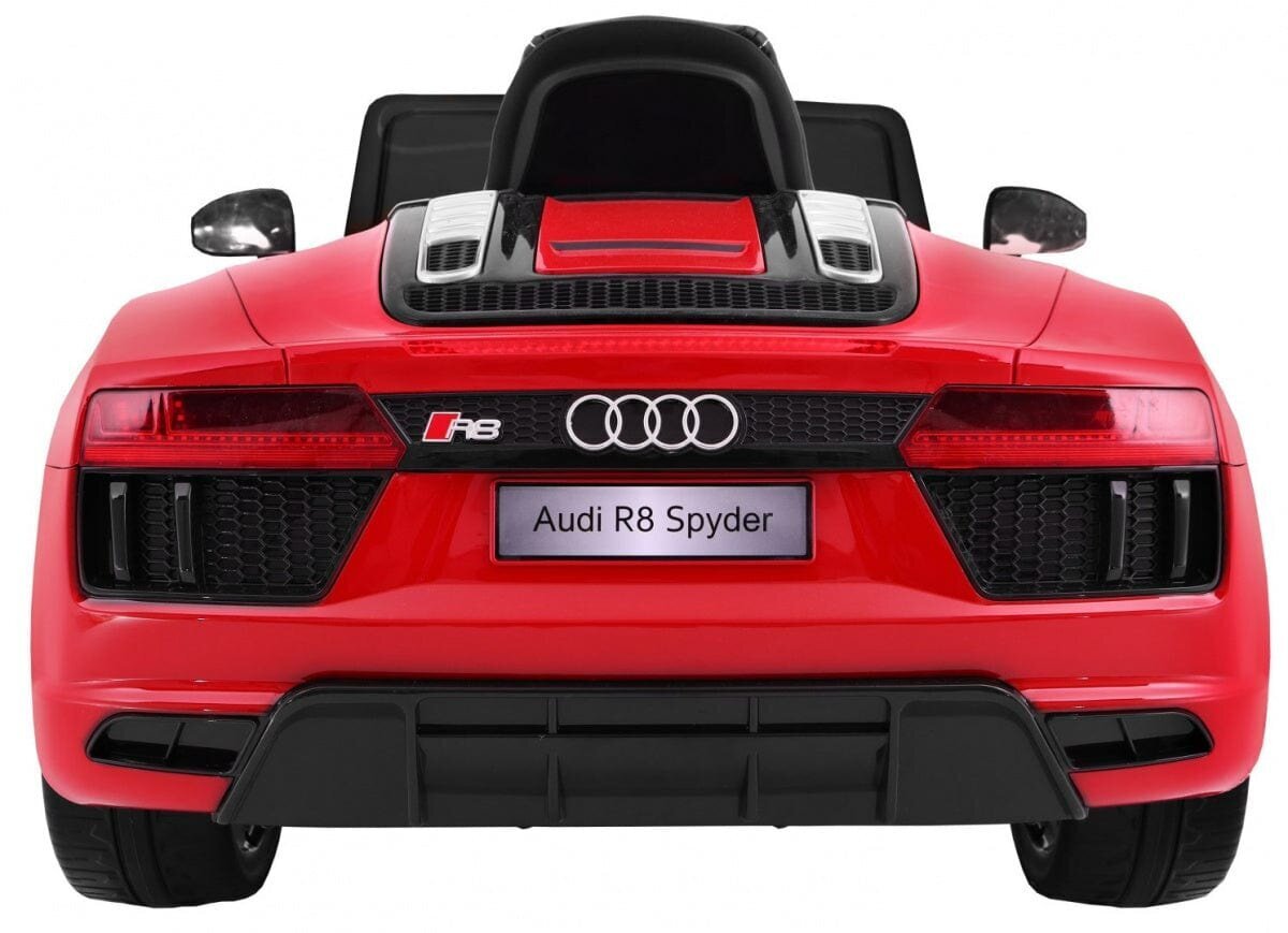 Vienvietīgs bērnu elektromobilis Audi R8 Spyder, sarkans цена и информация | Bērnu elektroauto | 220.lv
