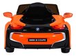 Vienvietīgs bērnu elektromobilis BMW I8 Lift, oranžs цена и информация | Bērnu elektroauto | 220.lv