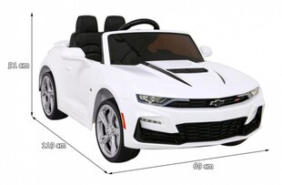 Одноместный детский электрический автомобиль Chevrolet Camaro 2SS, белый цена и информация | Электромобили для детей | 220.lv