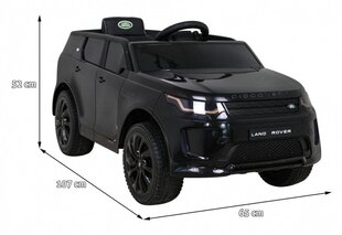 Vienvietīgs bērnu elektromobilis Land Rover Discovery Sport, melns cena un informācija | Bērnu elektroauto | 220.lv
