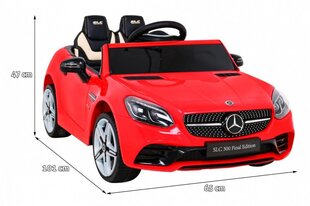 Vienvietīgs elektromobilis bērniem Mercedes BENZ SLC300, sarkans цена и информация | Электромобили для детей | 220.lv