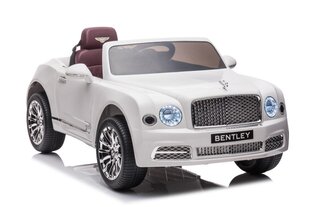 Одноместный электромобиль для детей Bentley Mulsanne, белый цена и информация | Электромобили для детей | 220.lv