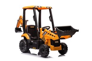 Детский электрический трактор JCB, желтый цена и информация | Электромобили для детей | 220.lv