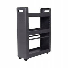 многоцелевой шкаф на колесиках, темно-серый цена и информация | Полки | 220.lv