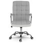 Biroja krēsls, pelēks/balts cena un informācija | Biroja krēsli | 220.lv