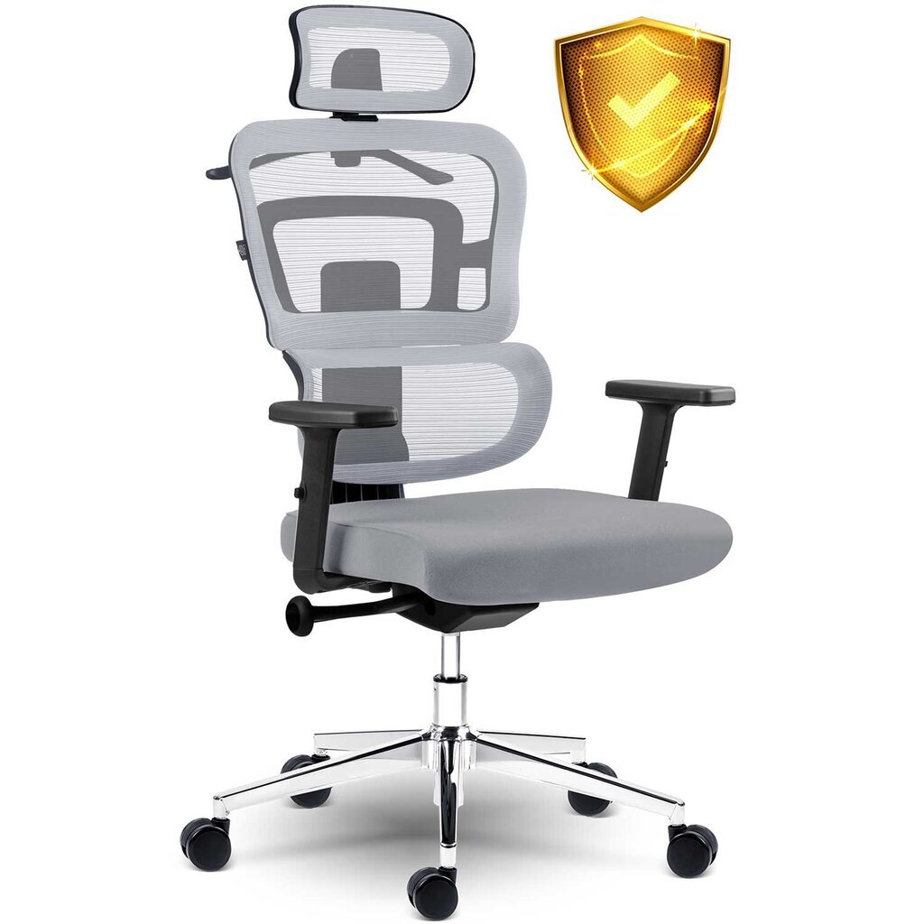 Biroja krēsls, Sofotel Nice, pelēks cena un informācija | Biroja krēsli | 220.lv