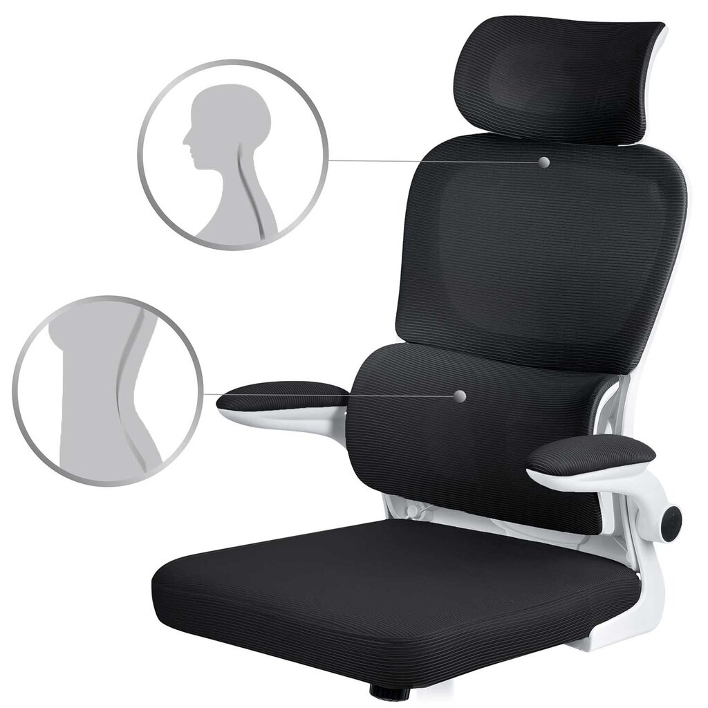 Biroja krēsls ar mikrotīklu, Sofotel Formax, melns цена и информация | Biroja krēsli | 220.lv