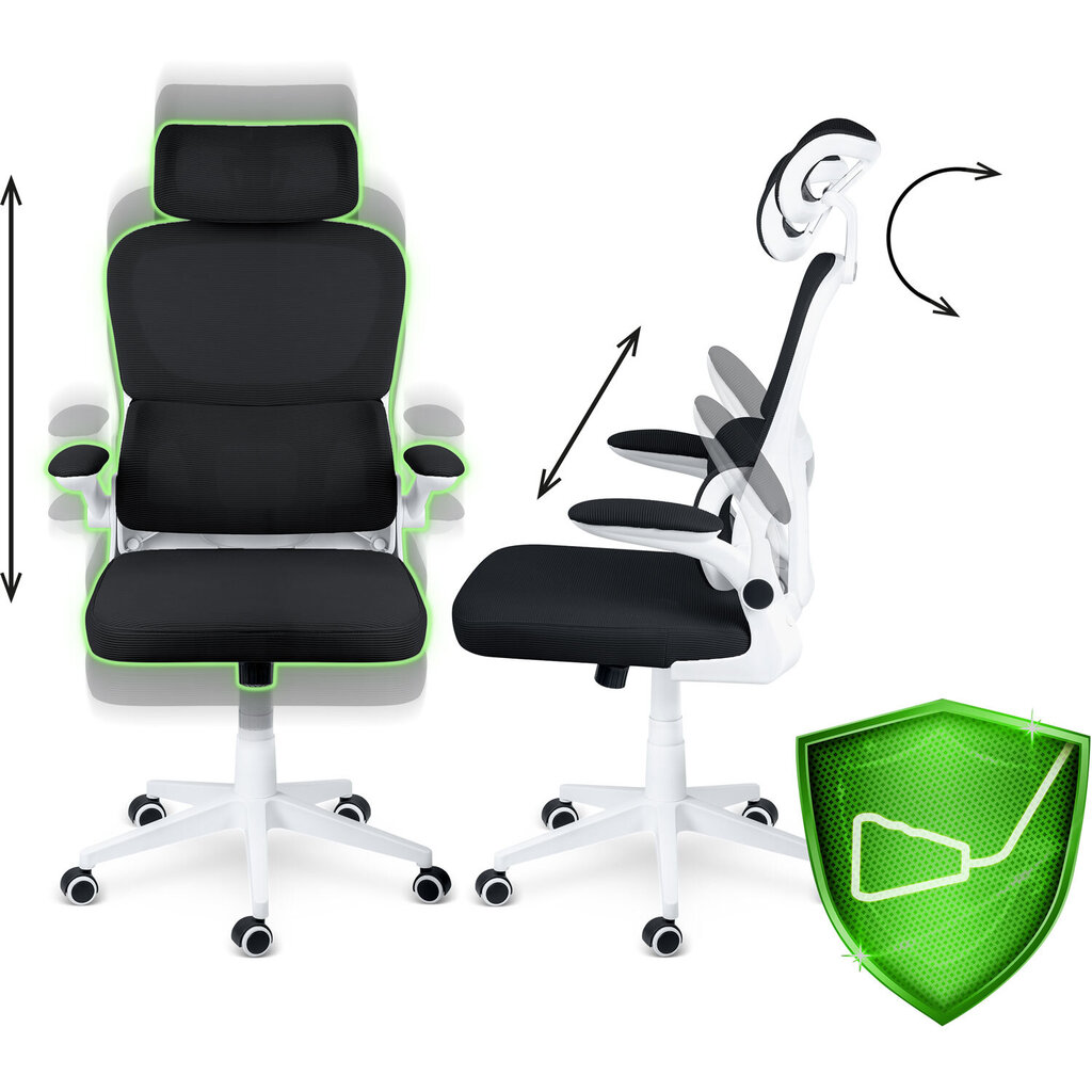 Biroja krēsls ar mikrotīklu, Sofotel Formax, melns цена и информация | Biroja krēsli | 220.lv